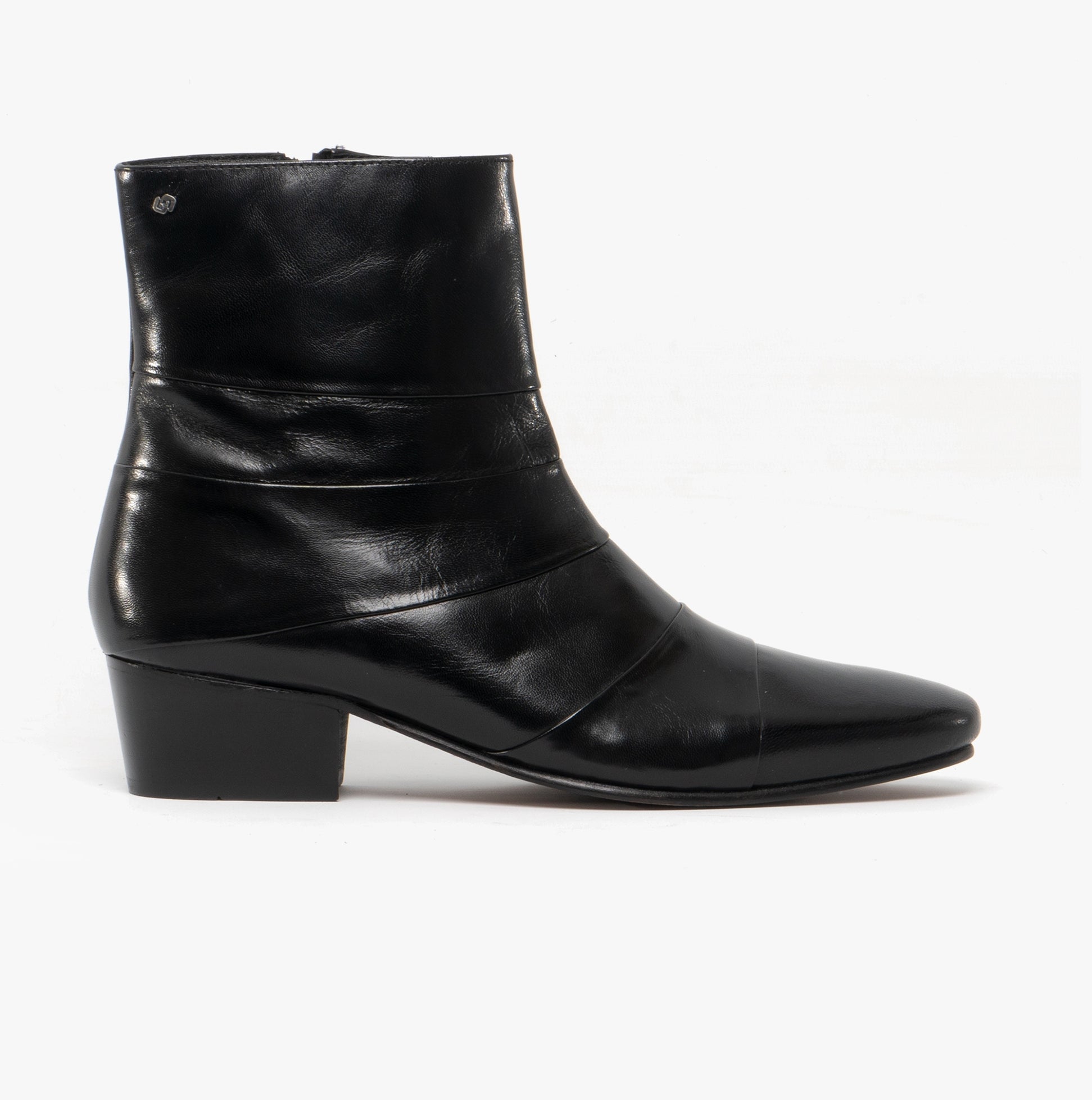 Mens heeled 2024 boots uk